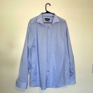 Tommy Hilfiger | Light Blue Regular Fit Stretch Button Down Dress Shirt